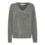 Gestuz AlphaGZ V-Pullover NOOS Stone Grey Melange