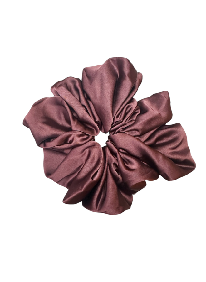 Pico Cali Silk Scrunchie Plume / Aubergine