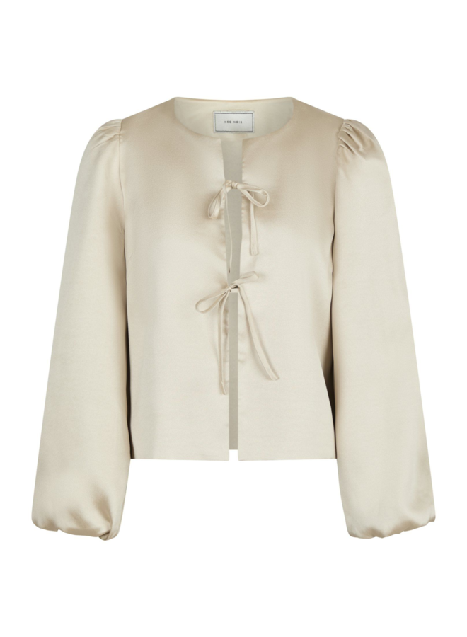Neo Noir Daliska Dull Satin Blouse Sand
