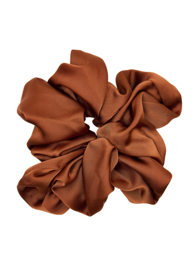 Pico Cali Silk Scrunchie Tan / Terracotta