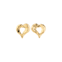 Pilgrim TIDE heart earrings gold-plated