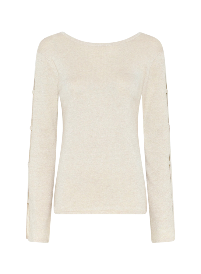 Bruuns Bazaar Anemones Yasmin Knit White Cream / White Lurex