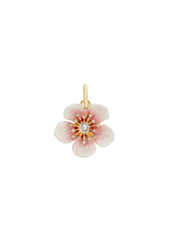 Les Néréides White Cherry Blossom Pendant