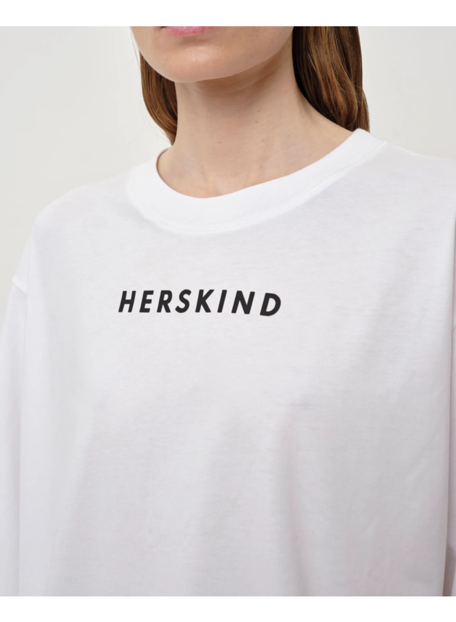 Herskind T-Shirt White - Black Logo