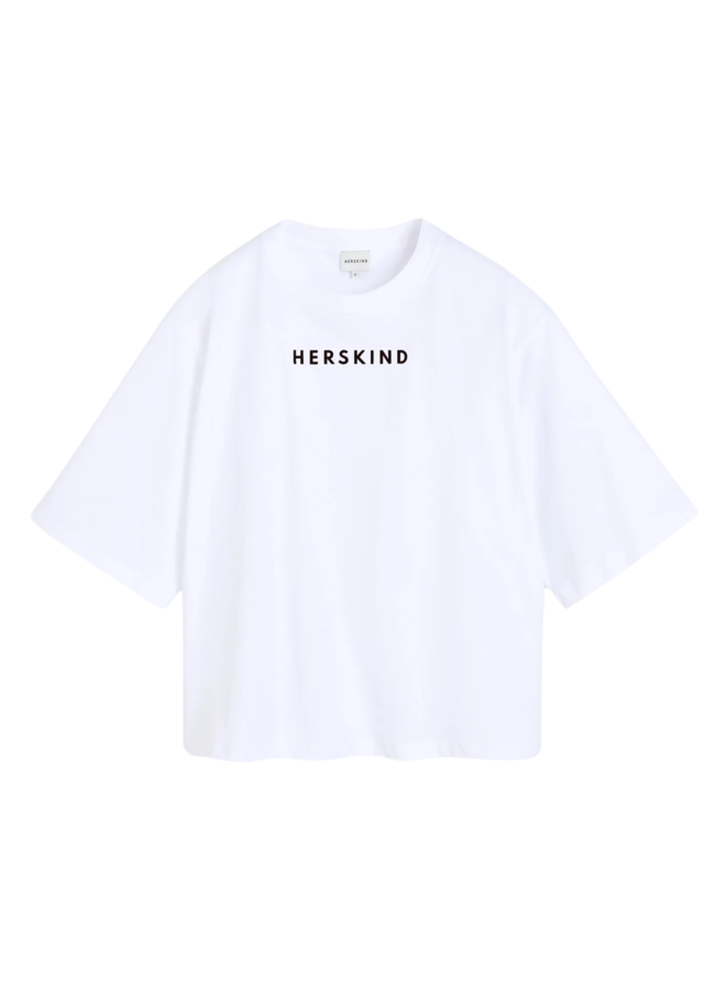 Herskind T-Shirt White - Black Logo