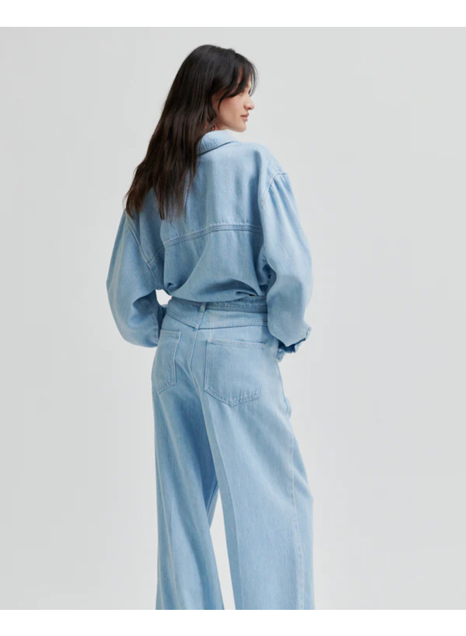 Second Female Irvin Denim Shirt Light Blue Denim