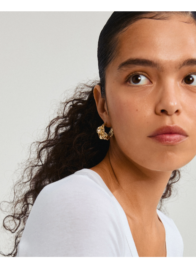 Pilgrim ECLIPSE hoops gold-plated