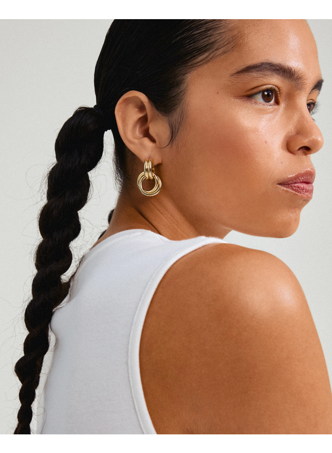 Pilgrim AGNI earrings gold-plated