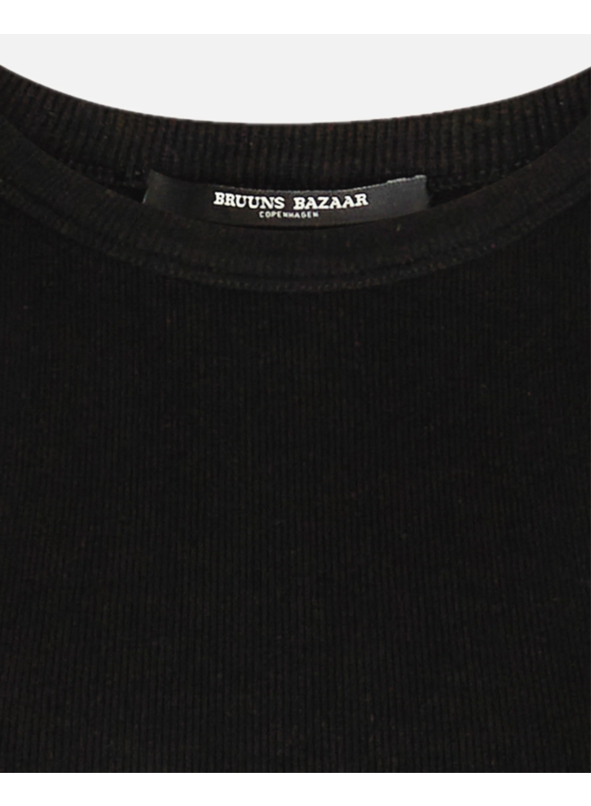 Bruuns Bazaar KatyBB Rib Tank Top Black