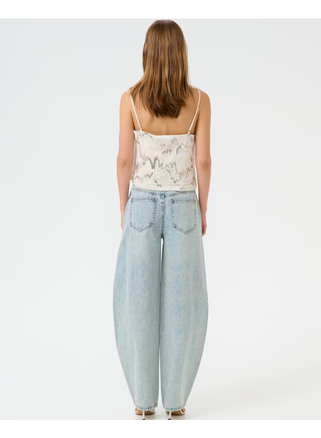 Gestuz GZSagina Singlet Top Birch with Sequins