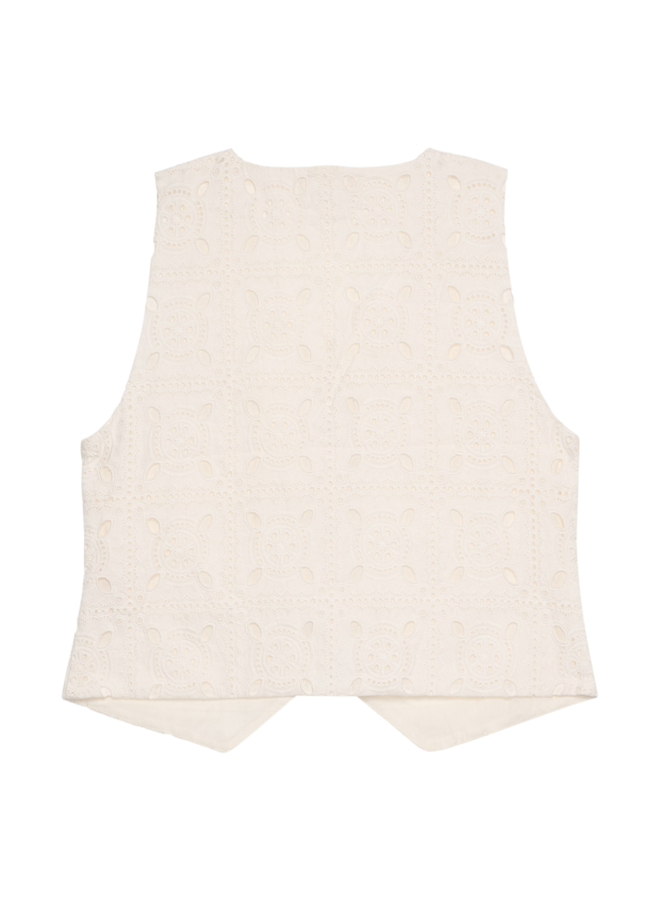Sissel Edelbo Debbie Vest - Leftover Fabric Cream