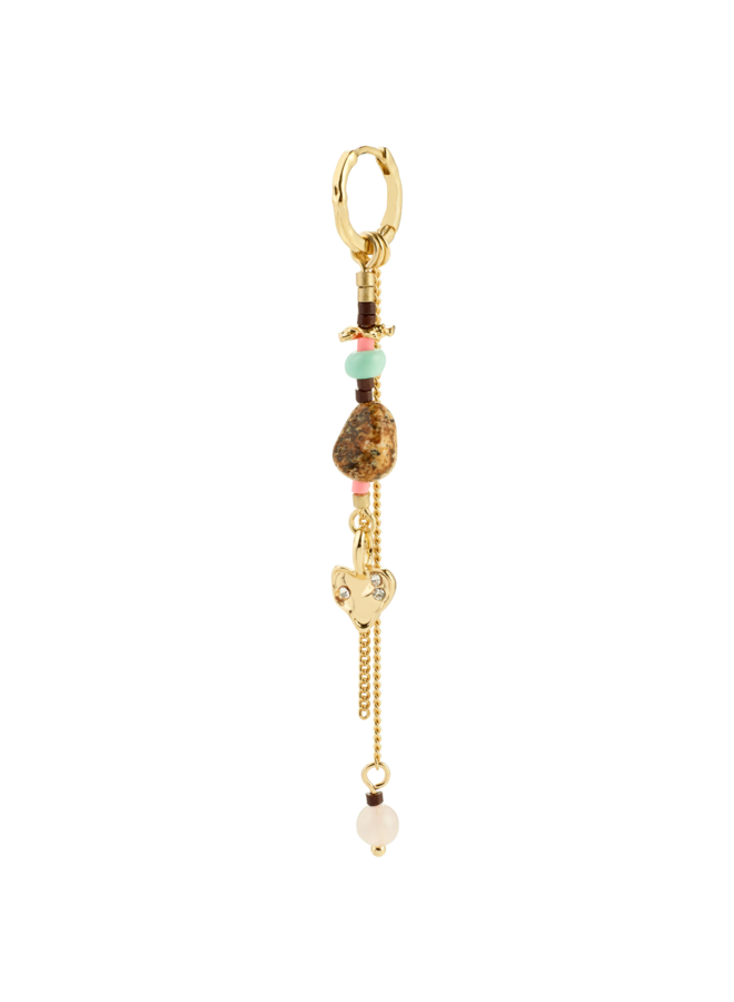 Pilgrim FINLEY single earring gold-plated