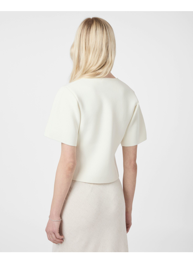 Neo Noir Setta Knit Blouse Off White