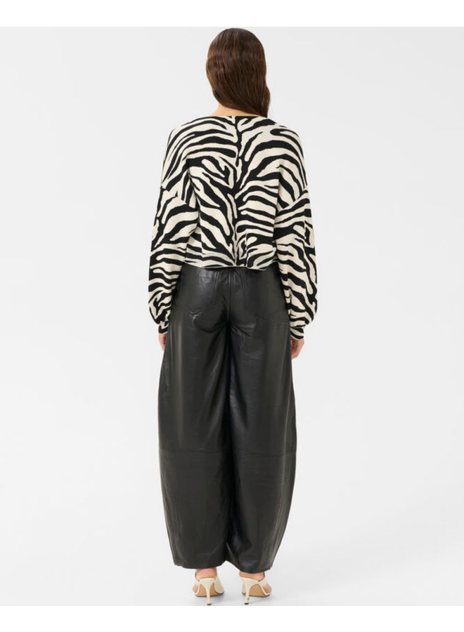 Gestuz Zebba Cardigan Black/Birch Tiger