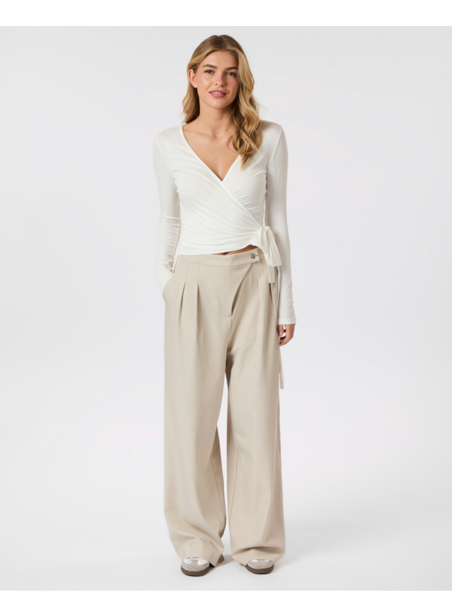 Neo Noir Zalka Eyelet Pants Sand