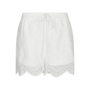 Neo Noir Senna Embroidery Shorts White
