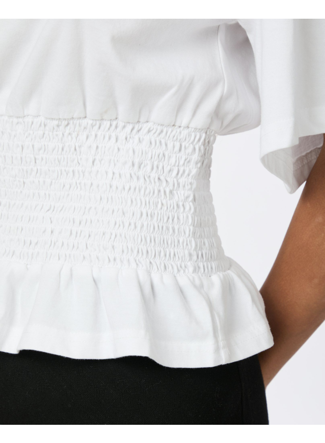 Neo Noir Dray Boxy Smock Tee White