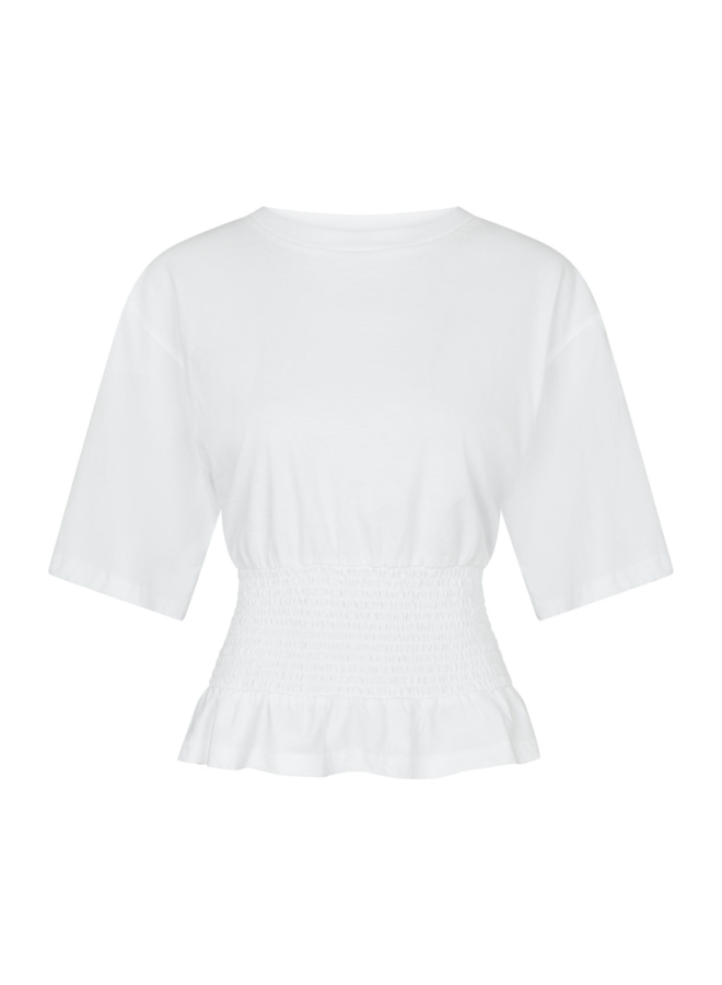 Neo Noir Dray Boxy Smock Tee White