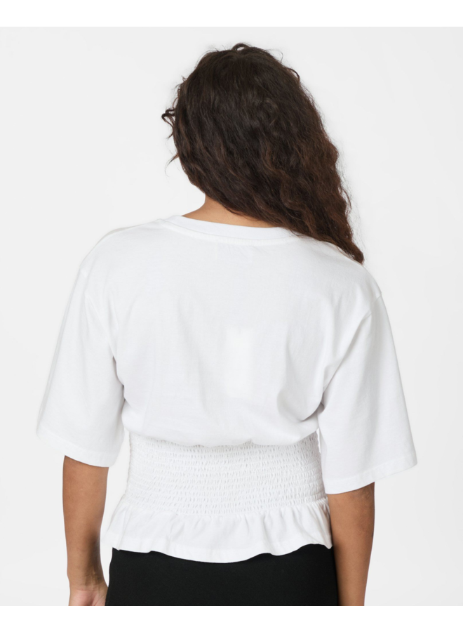 Neo Noir Dray Boxy Smock Tee White