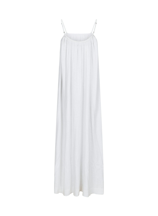 Neo Noir Allie Soft Linen Dress White