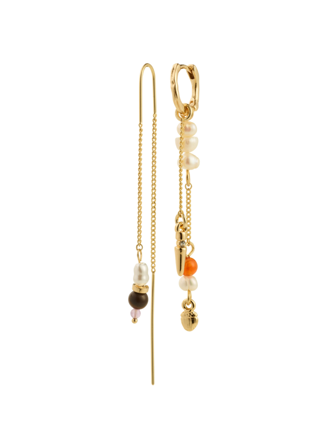 Pilgrim BETWEEN chain earrings gold-plated