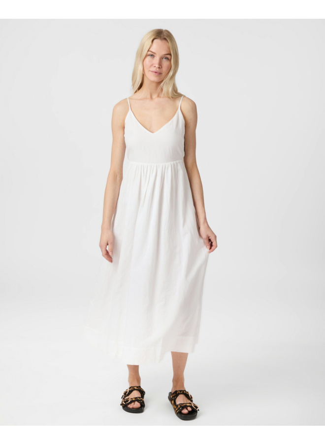 Neo Noir Savani Long Linen Dress White