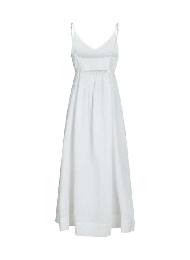 Neo Noir Savani Long Linen Dress White