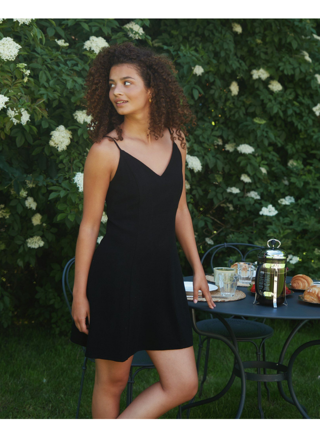 Neo Noir Kemla Linen Dress Black