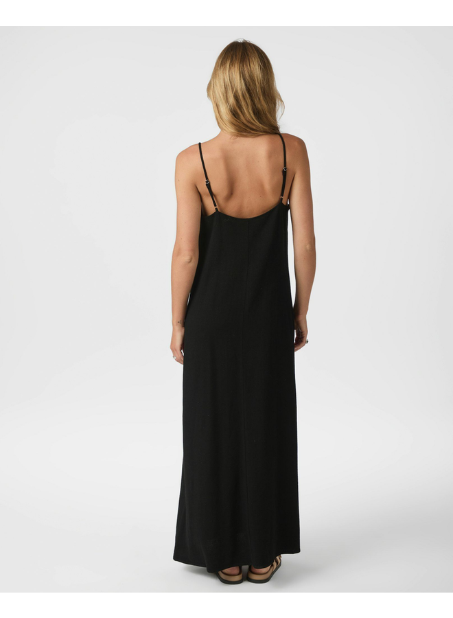 Neo Noir Kessie Linen Dress Black