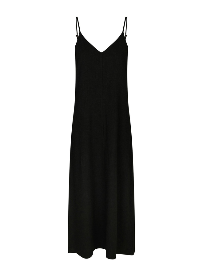 Neo Noir Kessie Linen Dress Black