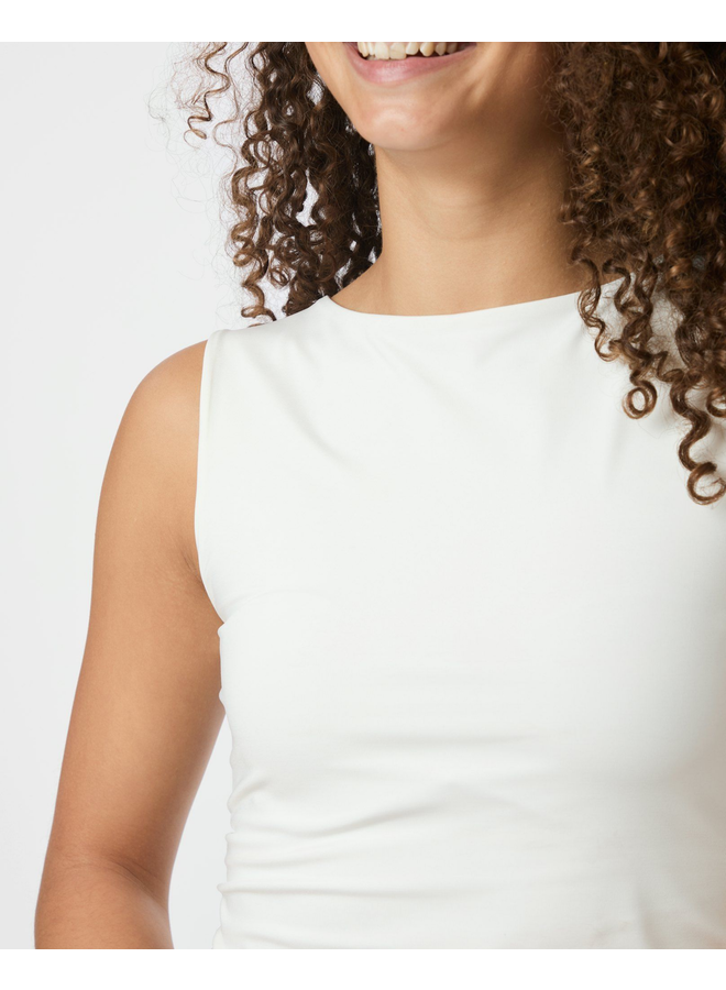 Neo Noir Ditty Jersey Top White