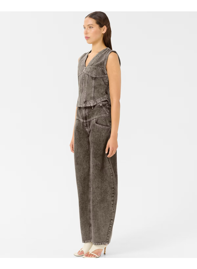 Gestuz Josie HW Barrel Jeans Greige Denim