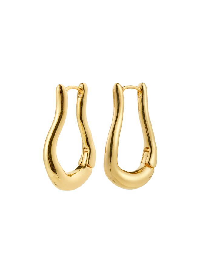 Pilgrim UNFOLD hoops gold-plated