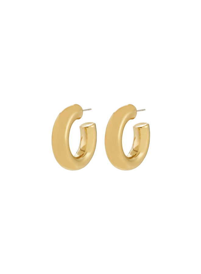 Pilgrim PHASE medium hoops gold-plated