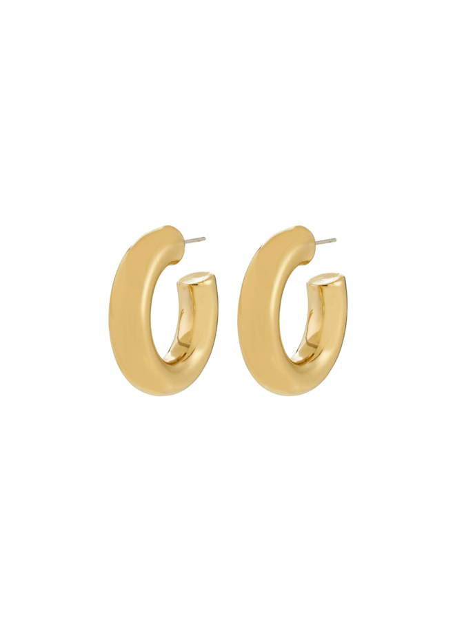 Pilgrim PHASE large hoops gold-plated