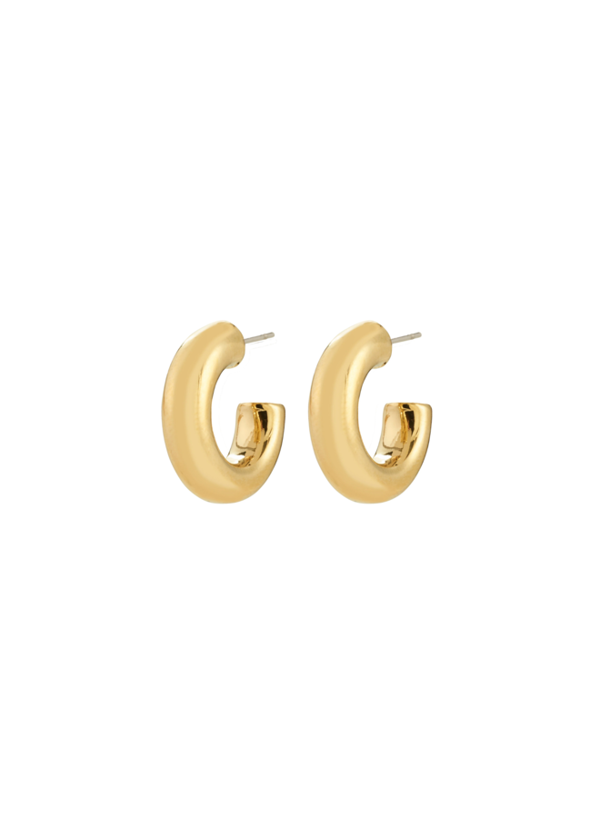 Pilgrim PHASE small hoops gold-plated