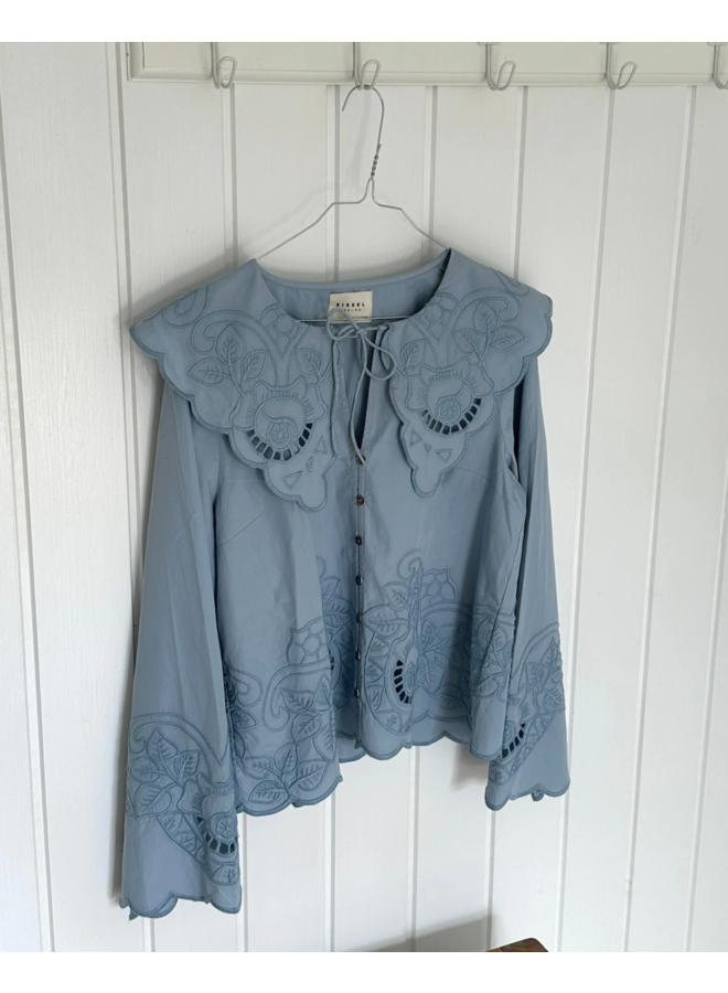 Sissel Edelbo Cameron Top Soft Blue Organic Cotton