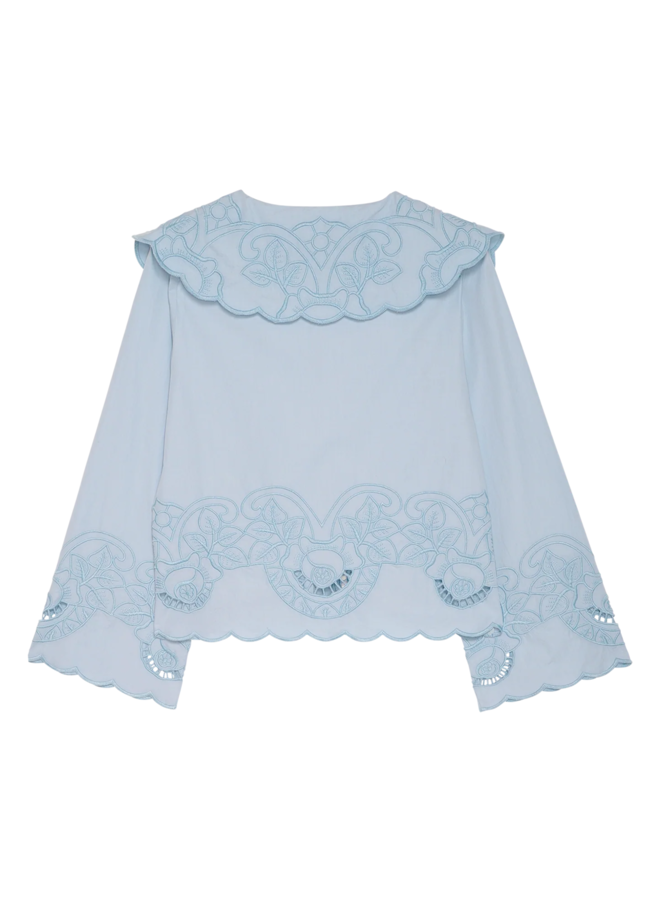 Sissel Edelbo Cameron Top Soft Blue Organic Cotton