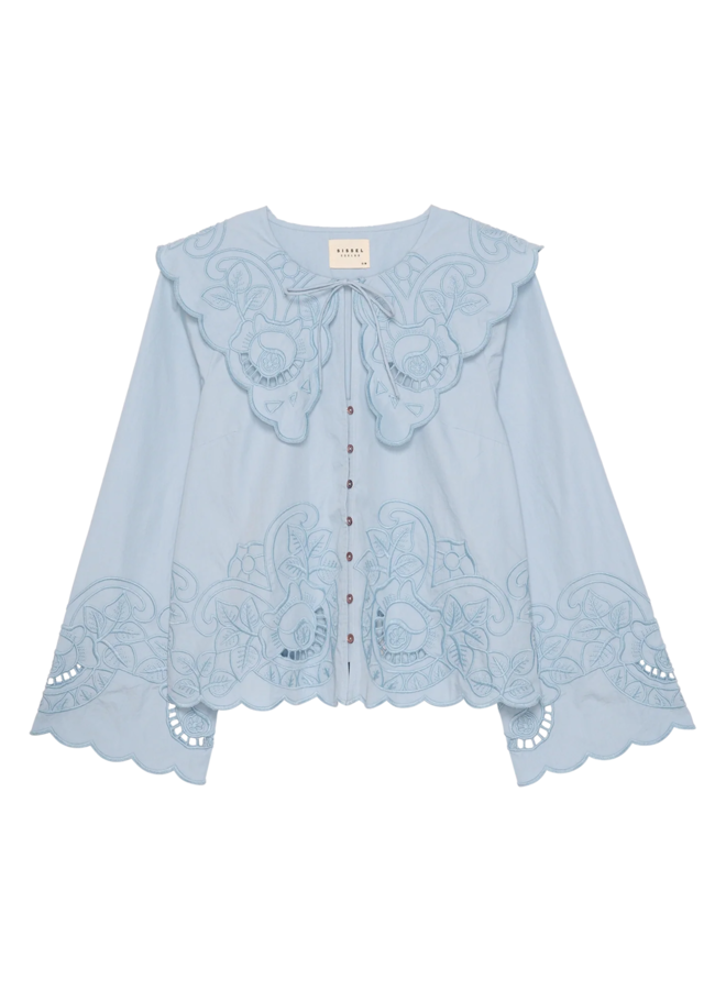 Sissel Edelbo Cameron Top Soft Blue Organic Cotton