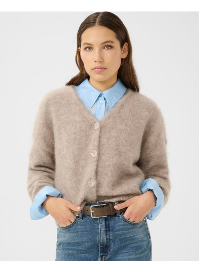 Gestuz Debbie Cardigan Warm Sand Melange