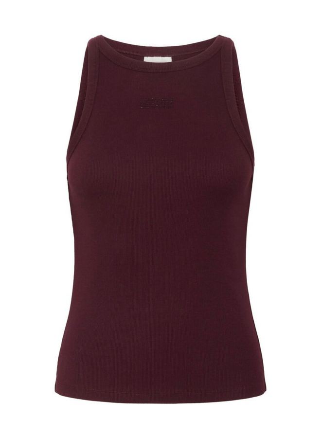 Gestuz Drew Rhinestone Logo Tank Aronia