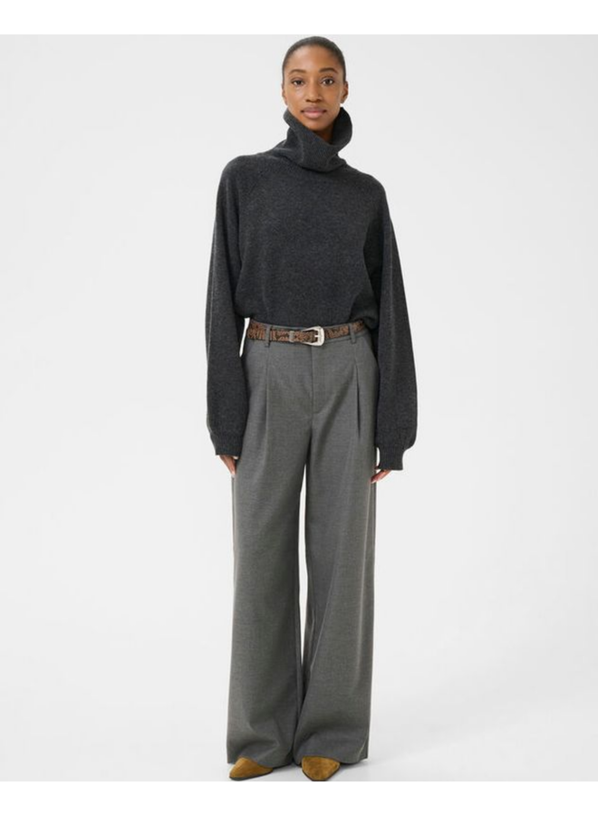 Gestuz Paula MW Wide Pants NOOS Dark Grey Melange