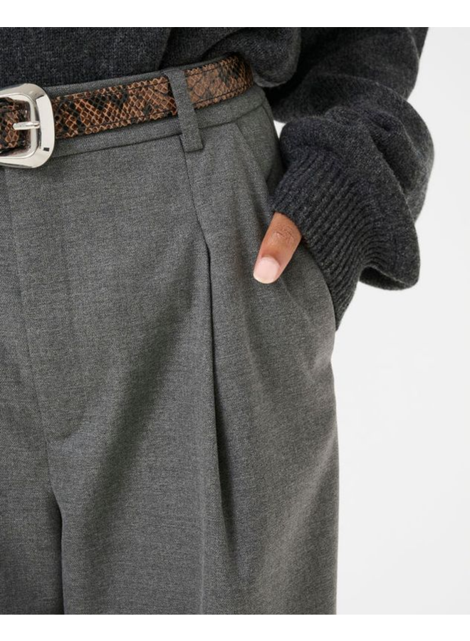 Gestuz Paula MW Wide Pants NOOS Dark Grey Melange