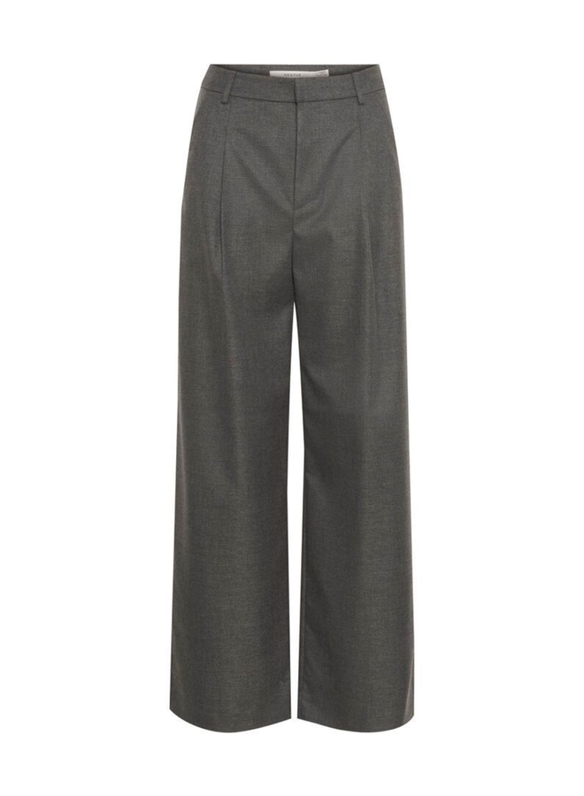 Gestuz Paula MW Wide Pants NOOS Dark Grey Melange