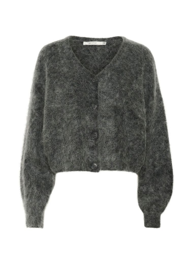 Gestuz Debbie V Cardigan NOOS Charcoal Melange