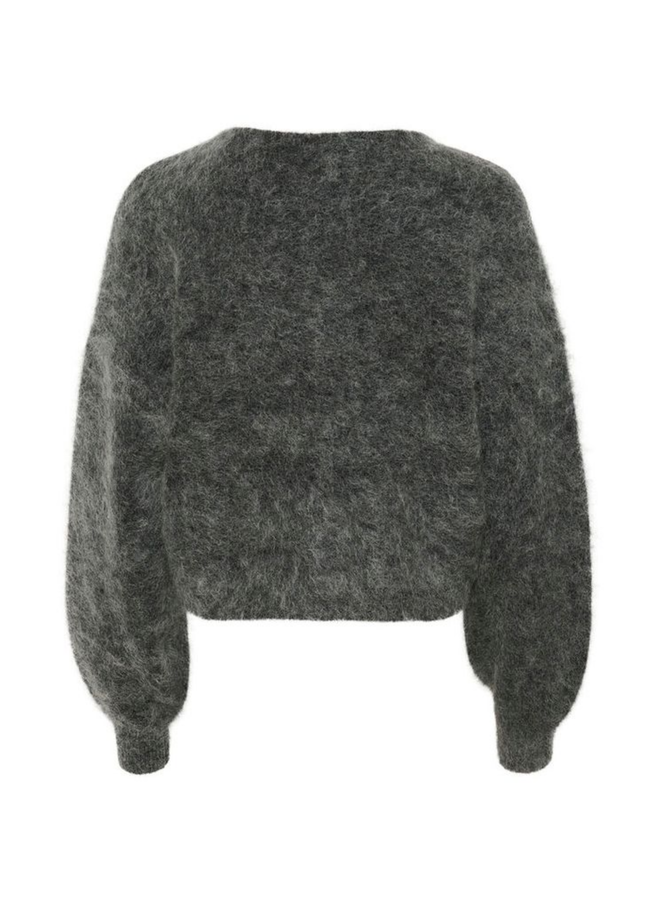Gestuz Debbie V Cardigan NOOS Charcoal Melange