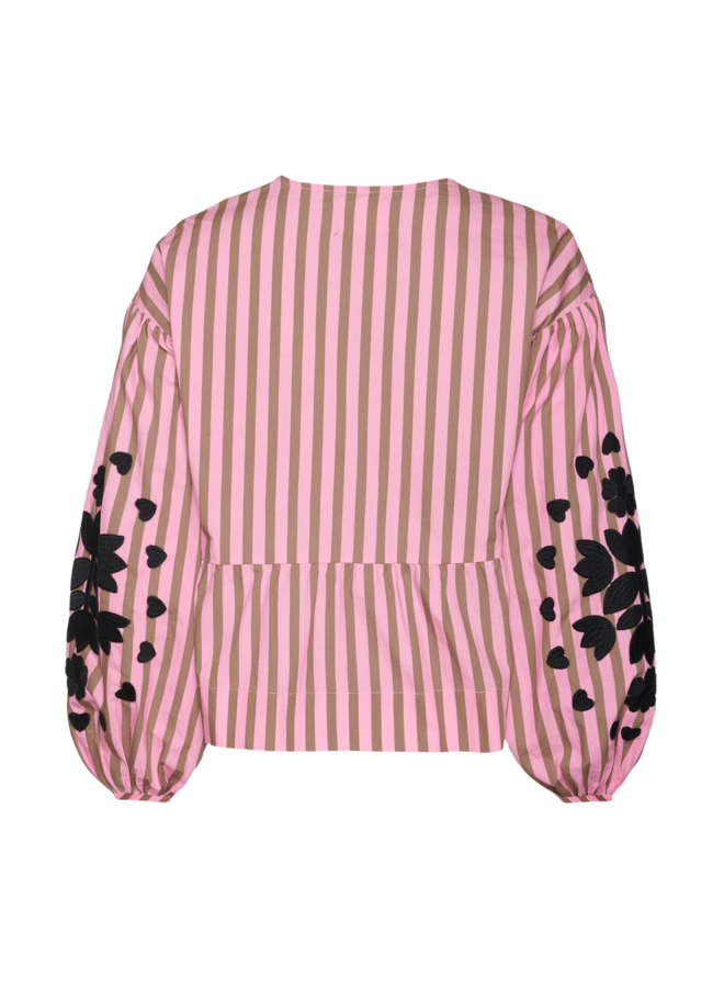 Sissel Edelbo Rikke Top Organic Cotton Pink Stripes