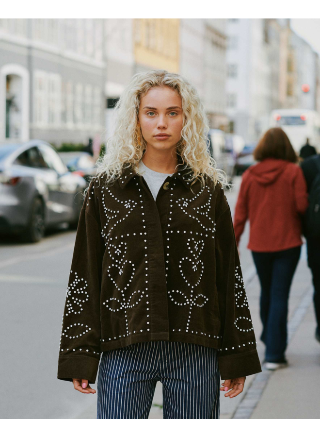 Sissel Edelbo Emme Jacket Leftover Fabric Brown