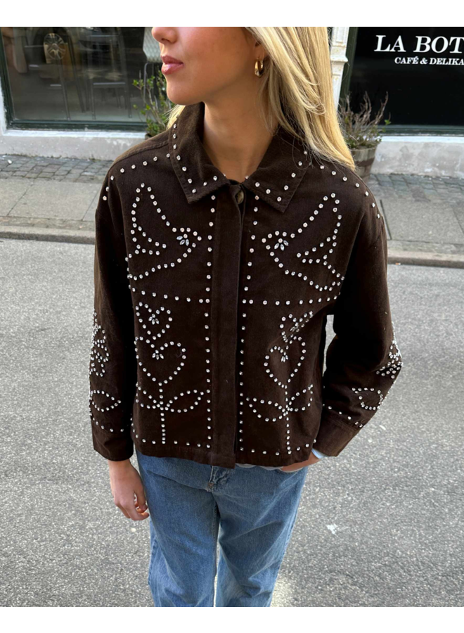 Sissel Edelbo Emme Jacket Leftover Fabric Brown