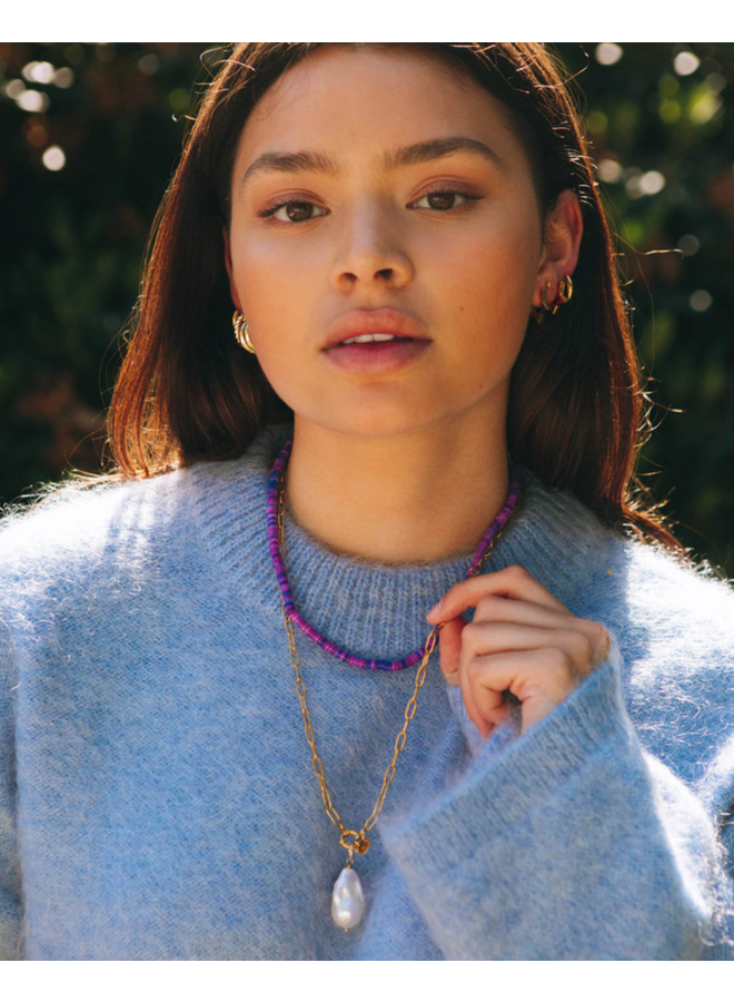 Bonnie Studios Big Baroque Pearl Pendant White